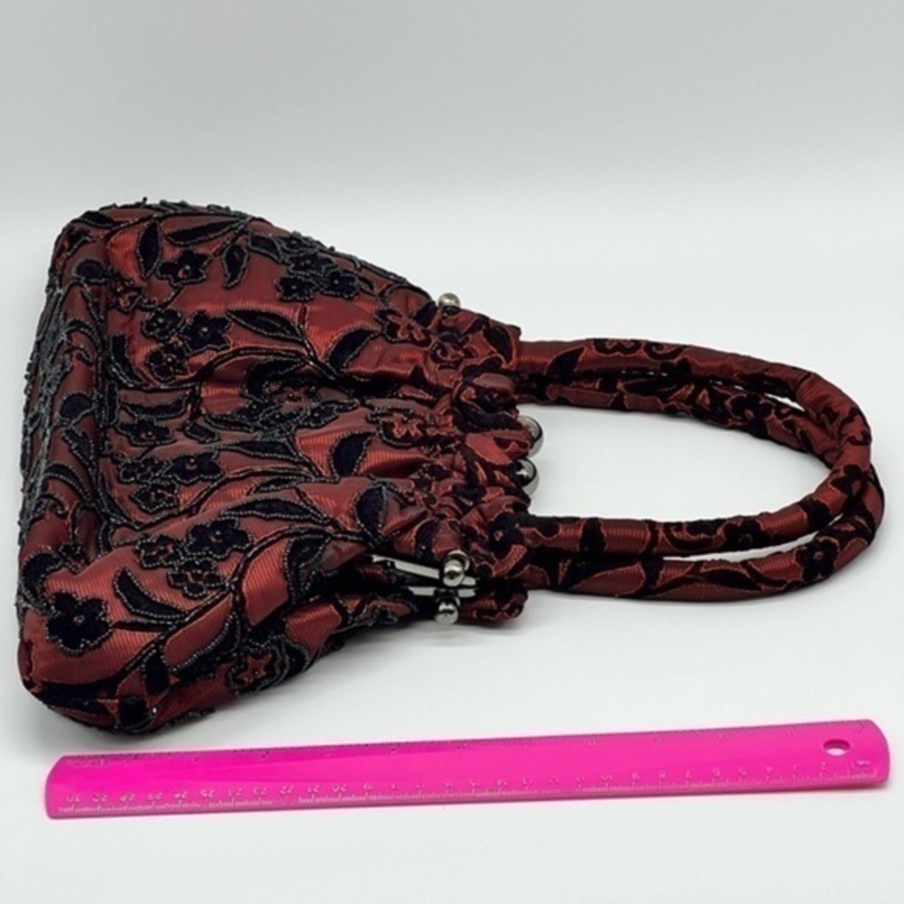 Beautiful beaded embroidered victorian evening hand bag